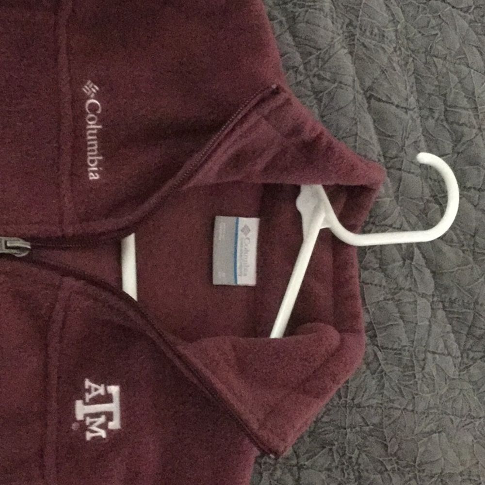 Texas A&M Columbia kids fleece jet. Kids sz S8
